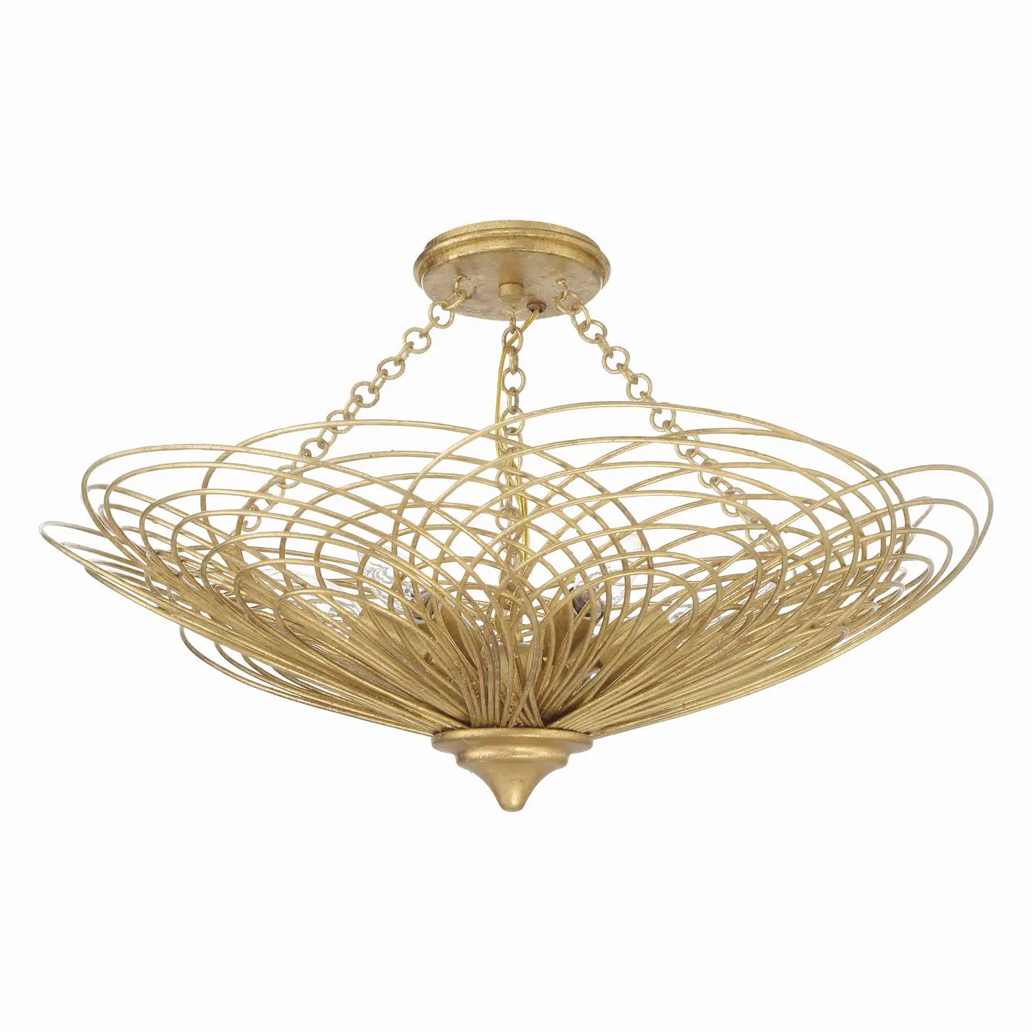 CRYSTORAMA, DORAL RENAISSANCE SEMI FLUSH MOUNT, FLUSH MOUNT CEILING LIGHTS