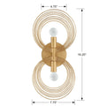 CRYSTORAMA, DORAL RENAISSANCE SCONCE, WALL SCONCES