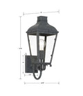 CRYSTORAMA, DUMONT OUTDOOR SCONCE, OUTDOOR WALL LIGHTS