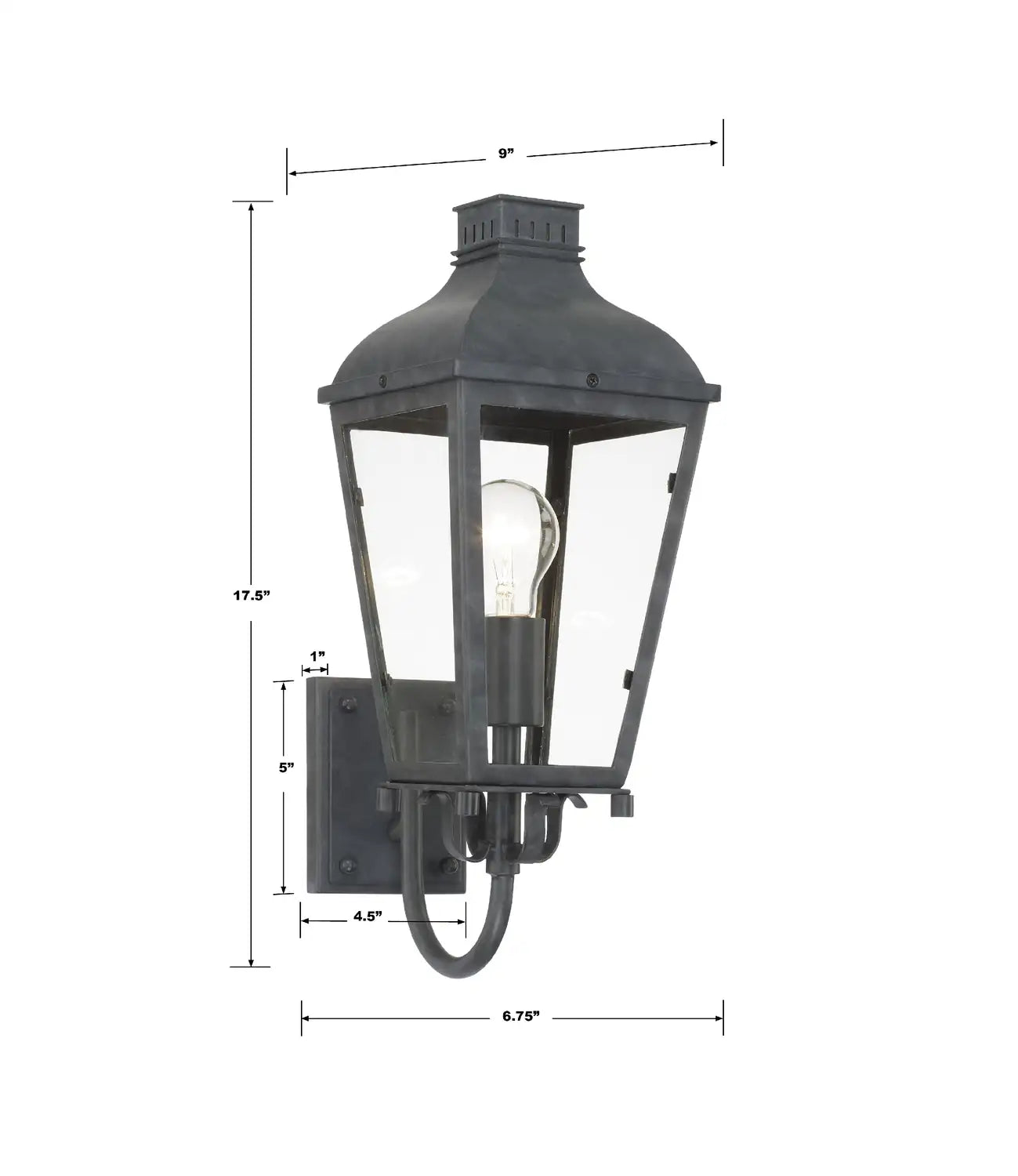 CRYSTORAMA, DUMONT OUTDOOR SCONCE, OUTDOOR WALL LIGHTS
