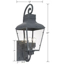 CRYSTORAMA, DUMONT OUTDOOR SCONCE, OUTDOOR WALL LIGHTS