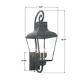 CRYSTORAMA, DUMONT OUTDOOR SCONCE, OUTDOOR WALL LIGHTS