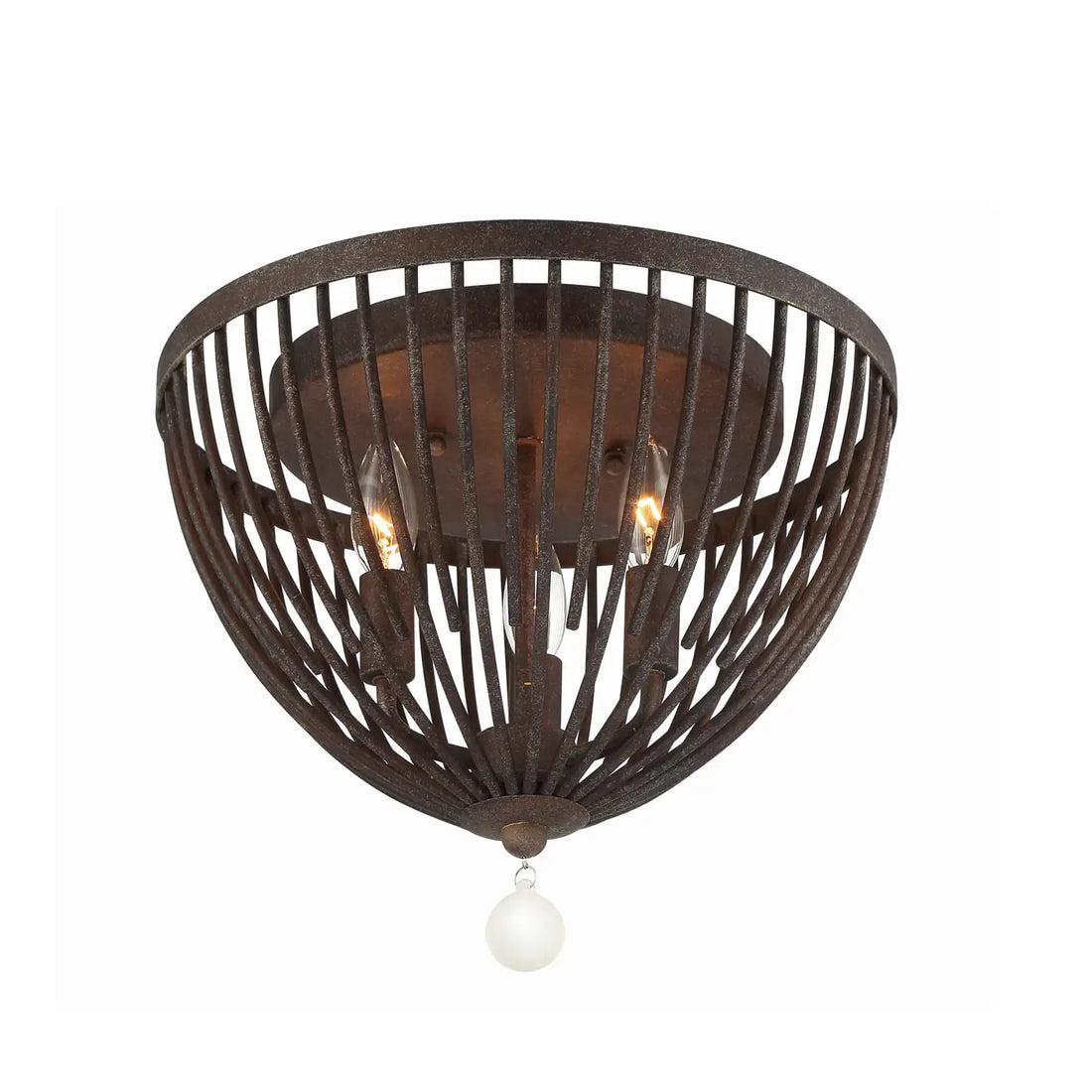 CRYSTORAMA, DUVAL FORGED FLUSH MOUNT, FLUSH MOUNT CEILING LIGHTS
