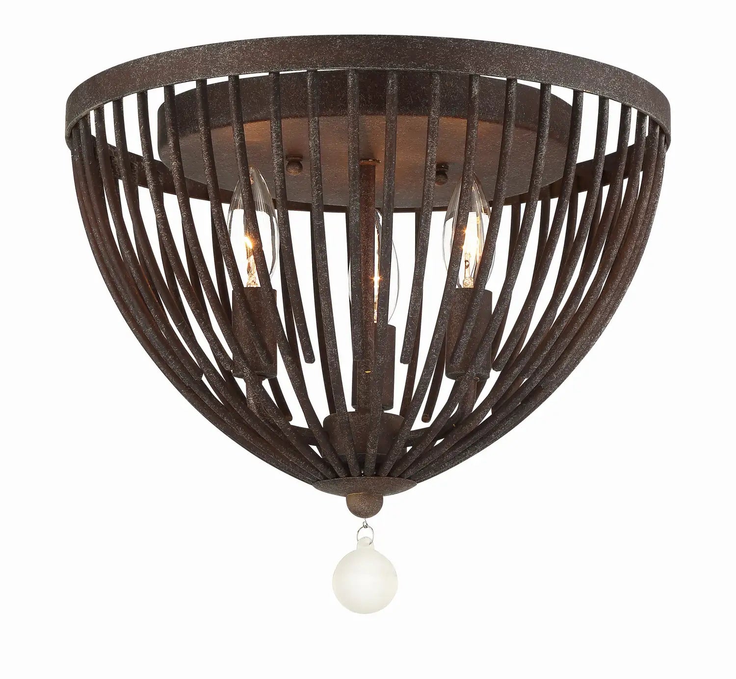 CRYSTORAMA, DUVAL FORGED FLUSH MOUNT, FLUSH MOUNT CEILING LIGHTS