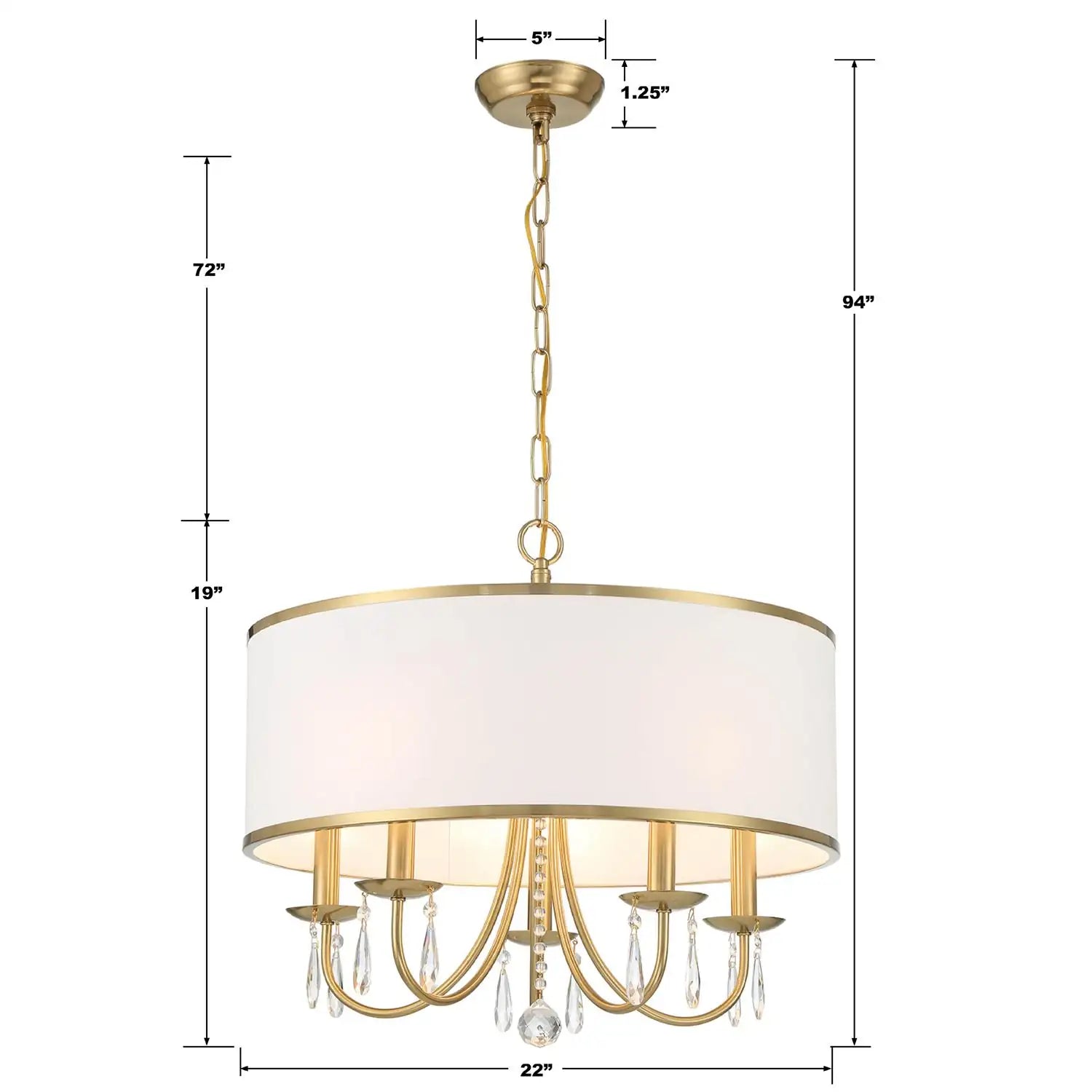 CRYSTORAMA, ADALYNN CHANDELIER, CHANDELIER LIGHT