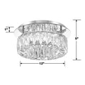 CRYSTORAMA, KINSLEY INTEGRATED LED FLUSH MOUNT, FLUSH MOUNT CEILING LIGHTS
