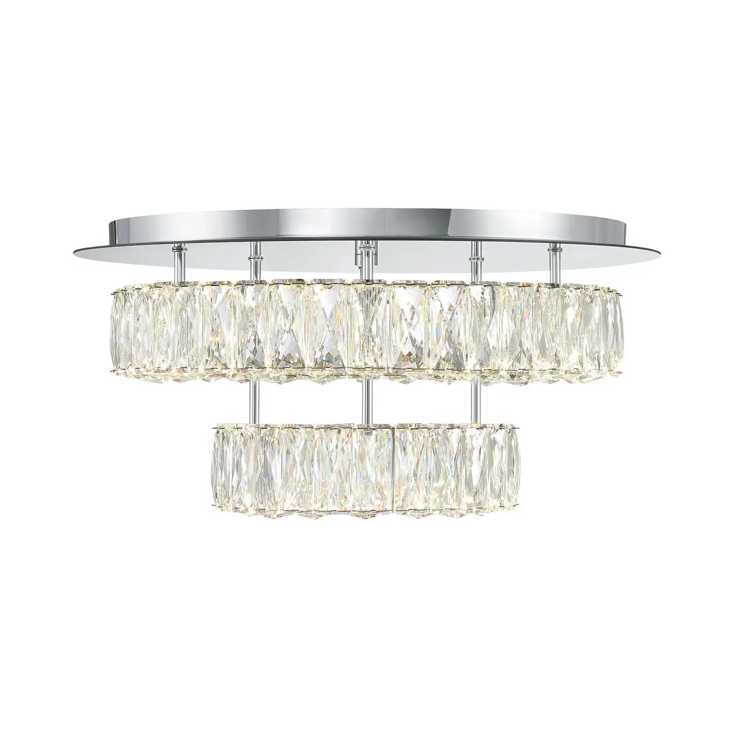 CRYSTORAMA, KINSLEY INTEGRATED LED FLUSH MOUNT, FLUSH MOUNT CEILING LIGHTS