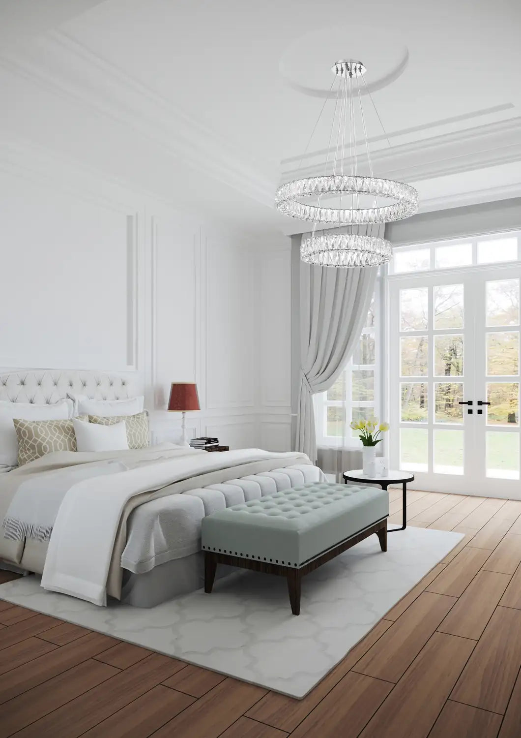 CRYSTORAMA, KINSLEY INTEGRATED LED CHANDELIER, CHANDELIER LIGHT