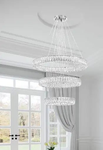 CRYSTORAMA, KINSLEY INTEGRATED LED CHANDELIER, CHANDELIER LIGHT