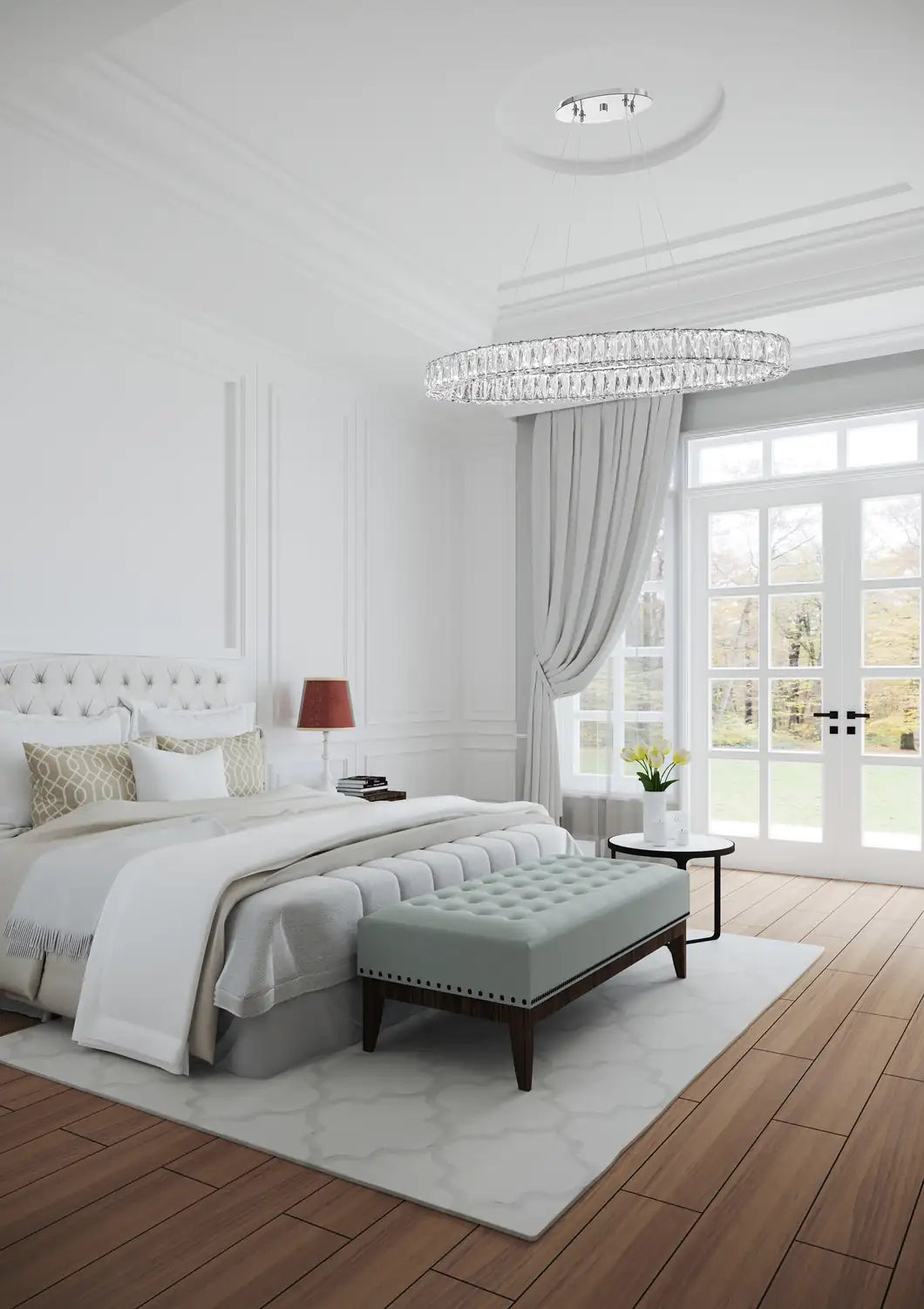 CRYSTORAMA, KINSLEY INTEGRATED LED CHANDELIER, CHANDELIER LIGHT