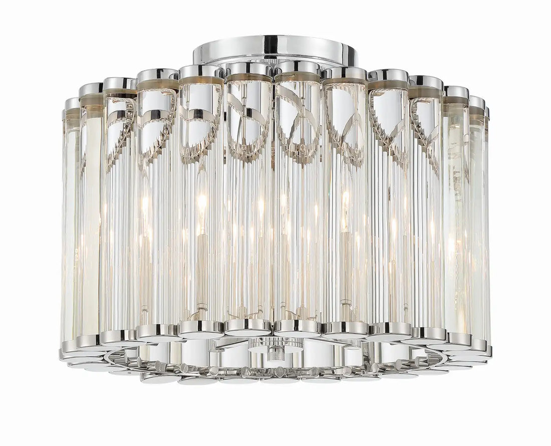 CRYSTORAMA, LIBBY LANGDON ELLIOT SEMI FLUSH MOUNT, FLUSH MOUNT CEILING LIGHTS