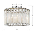 CRYSTORAMA, LIBBY LANGDON ELLIOT SEMI FLUSH MOUNT, FLUSH MOUNT CEILING LIGHTS