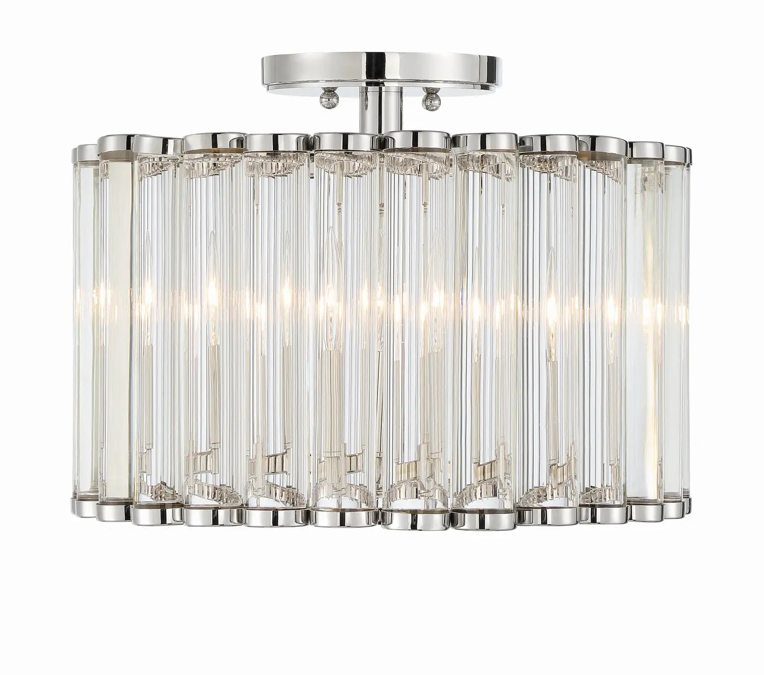 CRYSTORAMA, LIBBY LANGDON ELLIOT SEMI FLUSH MOUNT, FLUSH MOUNT CEILING LIGHTS