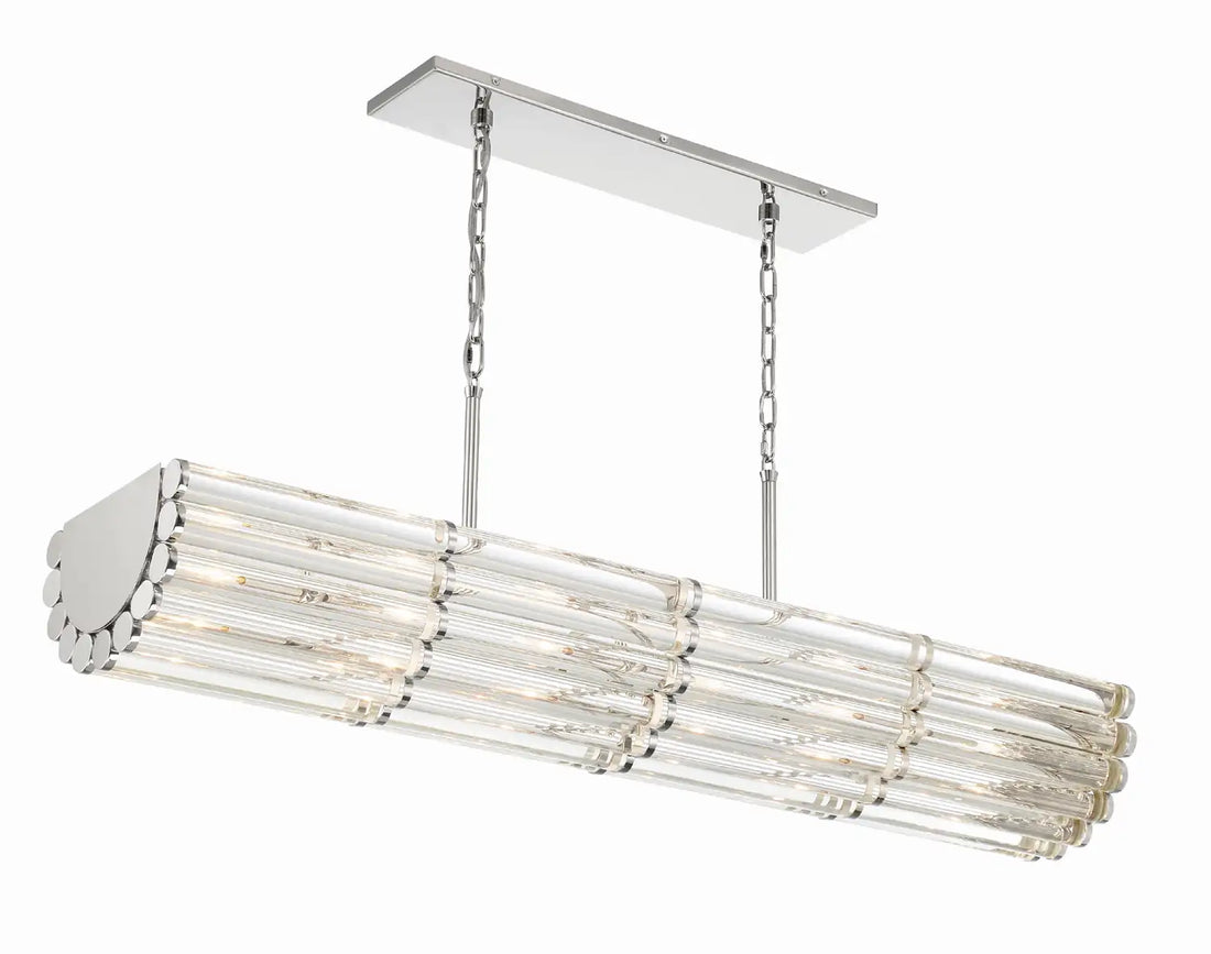 CRYSTORAMA, LIBBY LANGDON ELLIOT LINEAR CHANDELIER, CHANDELIER LIGHT