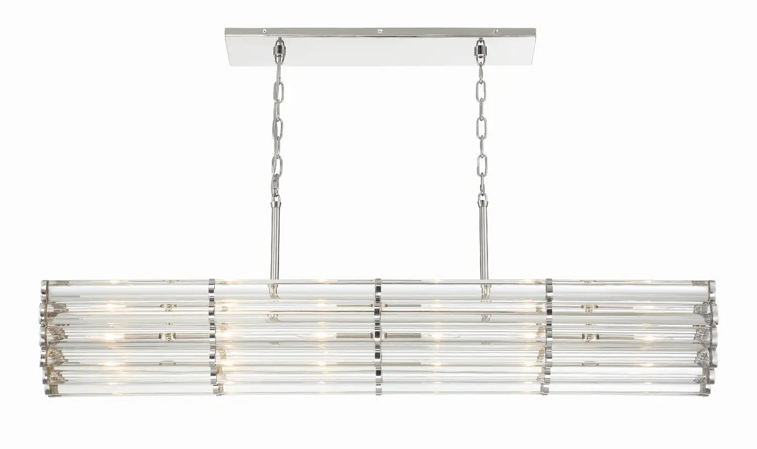CRYSTORAMA, LIBBY LANGDON ELLIOT LINEAR CHANDELIER, CHANDELIER LIGHT