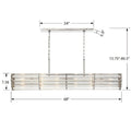 CRYSTORAMA, LIBBY LANGDON ELLIOT LINEAR CHANDELIER, CHANDELIER LIGHT