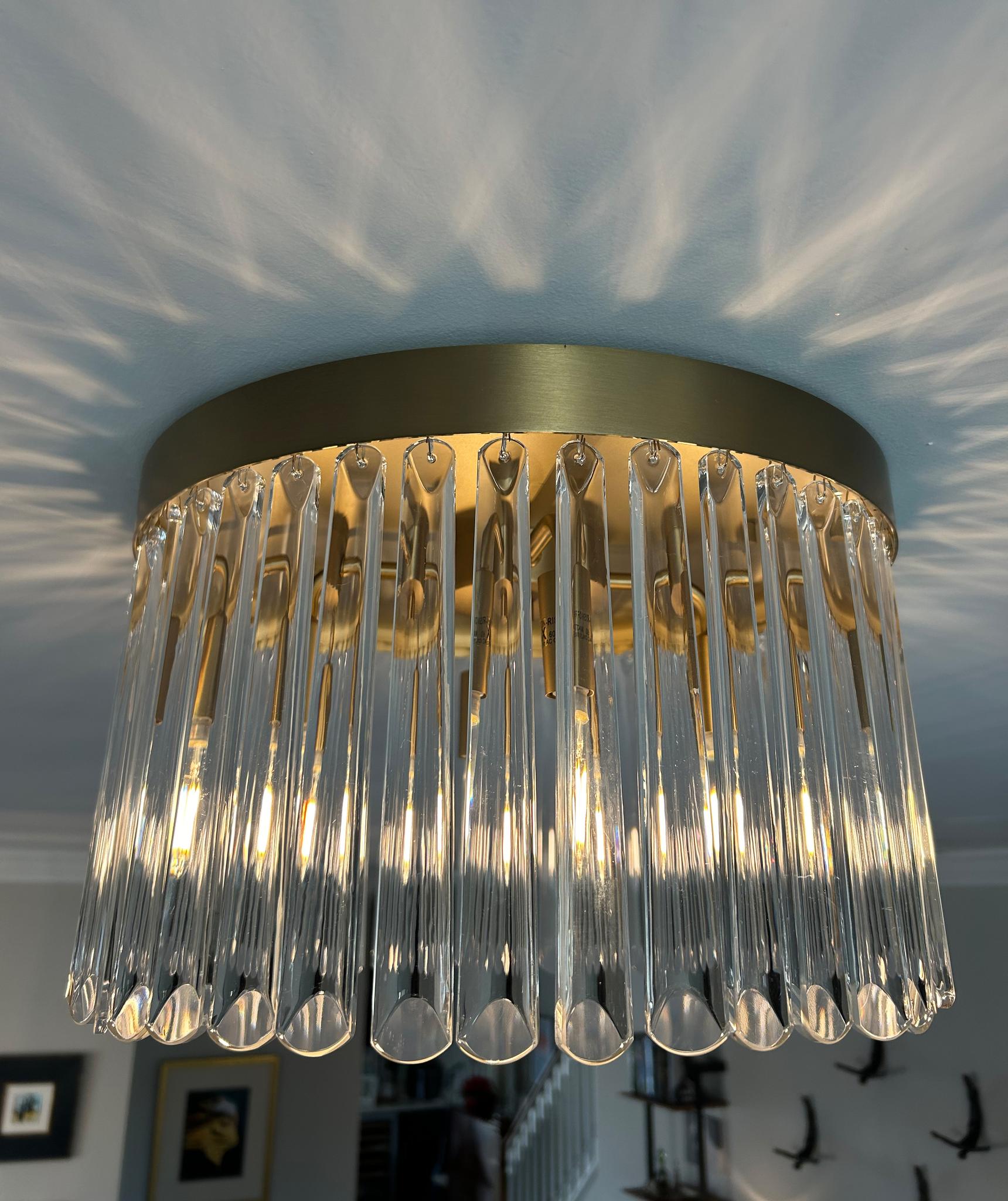 CRYSTORAMA, EMORY MODERN FLUSH MOUNT, FLUSH MOUNT CEILING LIGHTS 