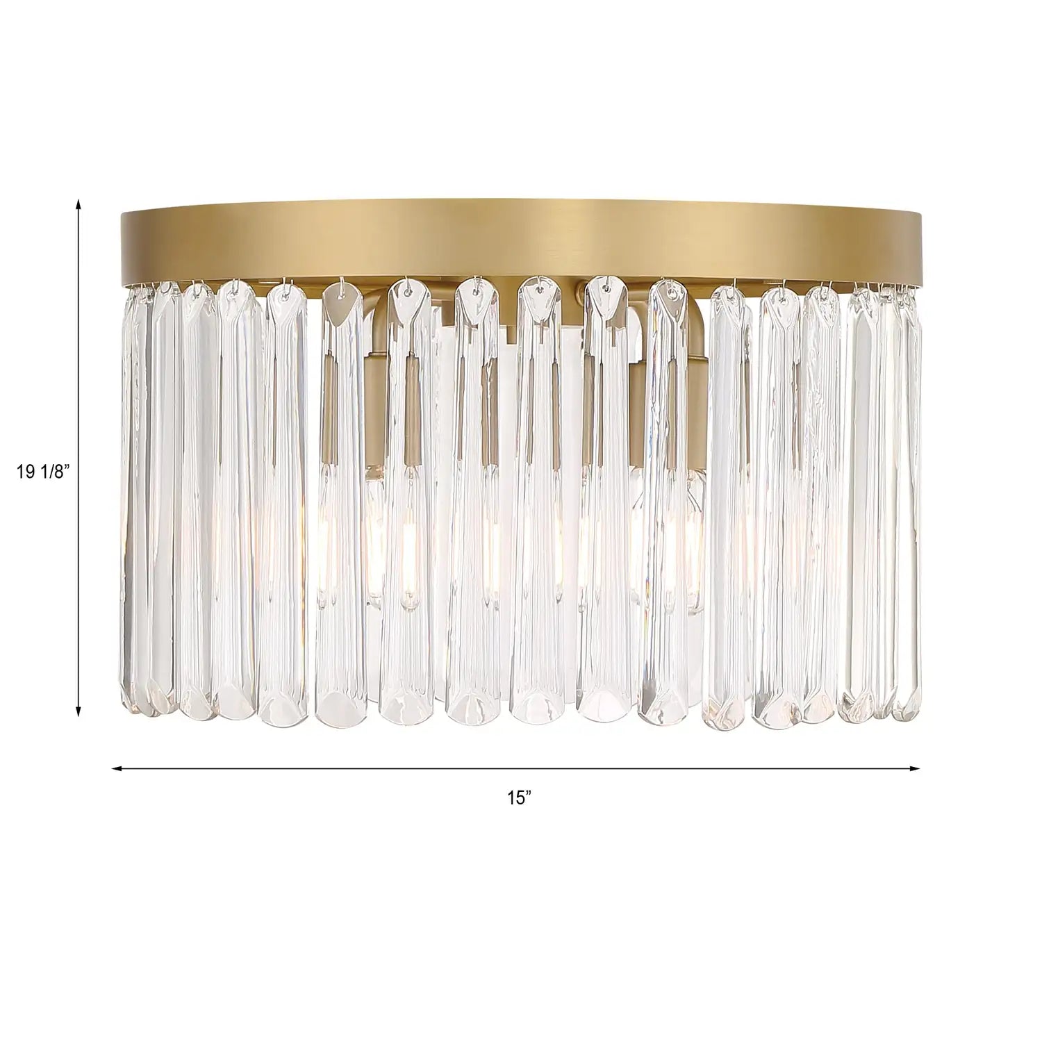 CRYSTORAMA, EMORY MODERN FLUSH MOUNT, FLUSH MOUNT CEILING LIGHTS