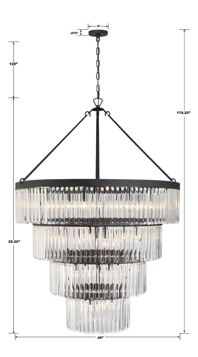 CRYSTORAMA, EMORY CHANDELIER, CHANDELIER LIGHT