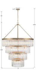 CRYSTORAMA, EMORY MODERN CHANDELIER, CHANDELIER LIGHT