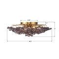 CRYSTORAMA, ESME SEMI FLUSH MOUNT, FLUSH MOUNT CEILING LIGHTS