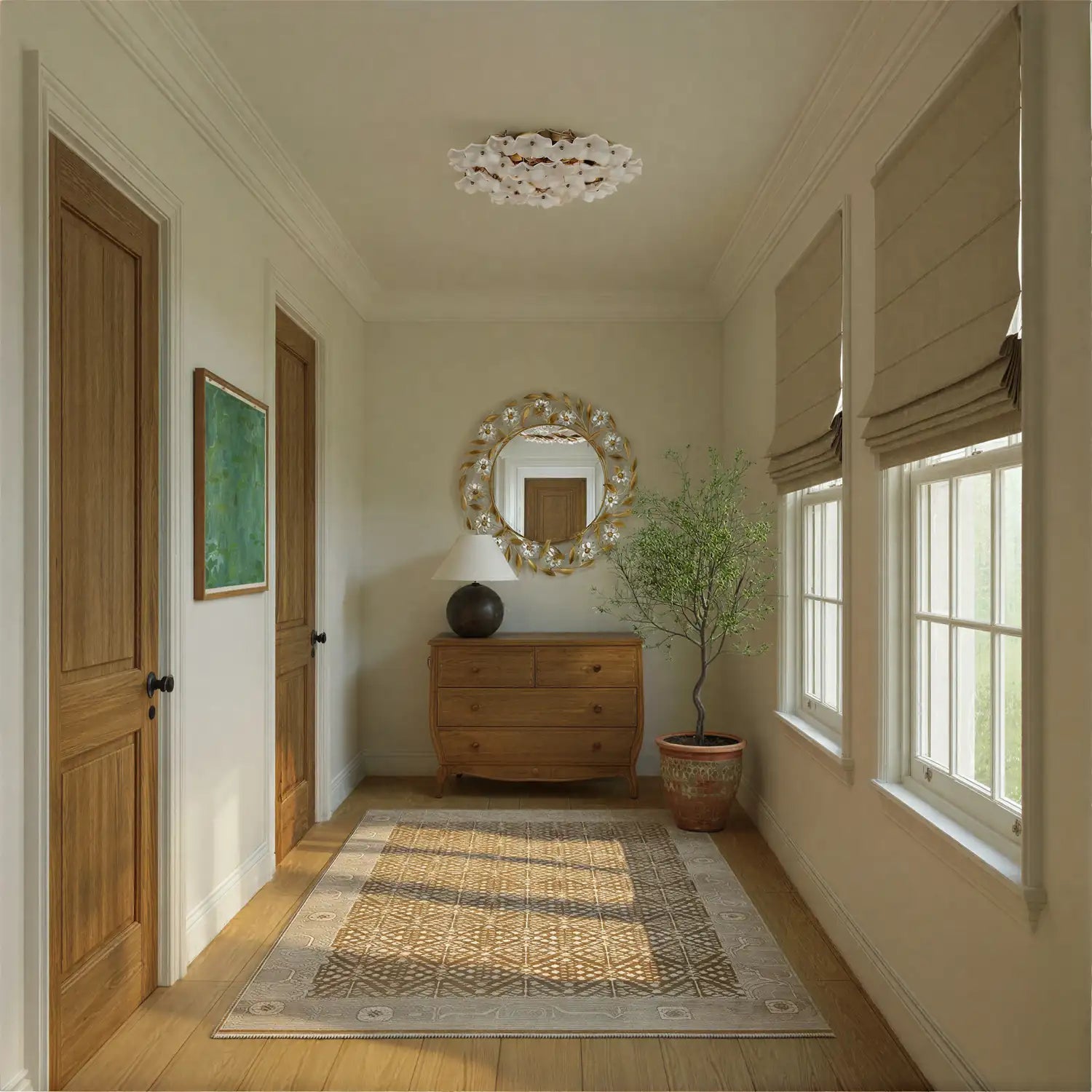 CRYSTORAMA, ESME SEMI FLUSH MOUNT, FLUSH MOUNT CEILING LIGHTS