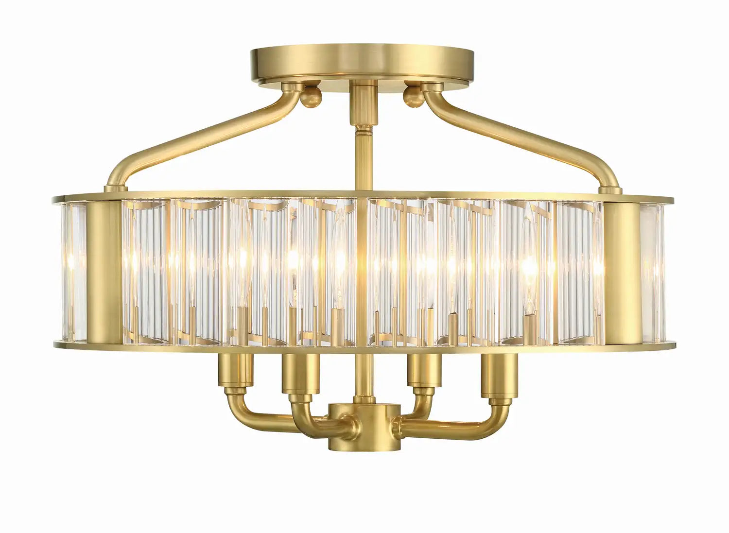 CRYSTORAMA, LIBBY LANGDON FARRIS SEMI FLUSH MOUNT, FLUSH MOUNT CEILING LIGHTS