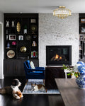 CRYSTORAMA, LIBBY LANGDON FARRIS SEMI FLUSH MOUNT, FLUSH MOUNT CEILING LIGHTS