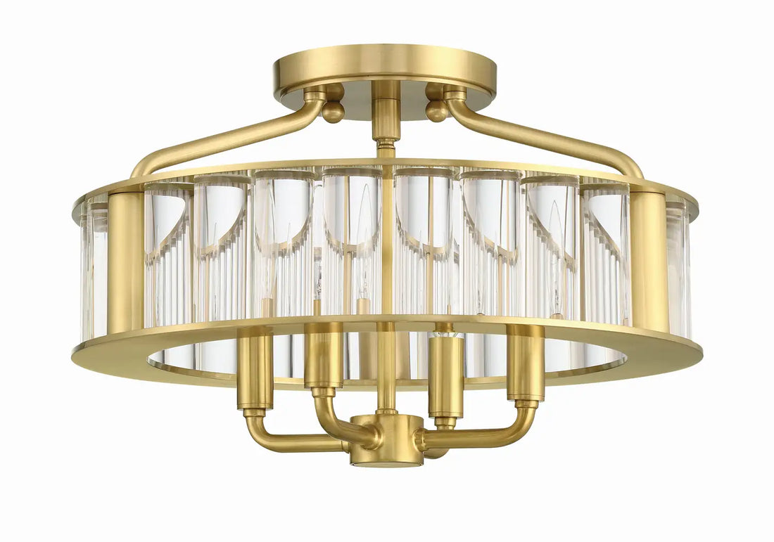 CRYSTORAMA, LIBBY LANGDON FARRIS SEMI FLUSH MOUNT, FLUSH MOUNT CEILING LIGHTS