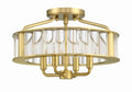 CRYSTORAMA, LIBBY LANGDON FARRIS SEMI FLUSH MOUNT, FLUSH MOUNT CEILING LIGHTS
