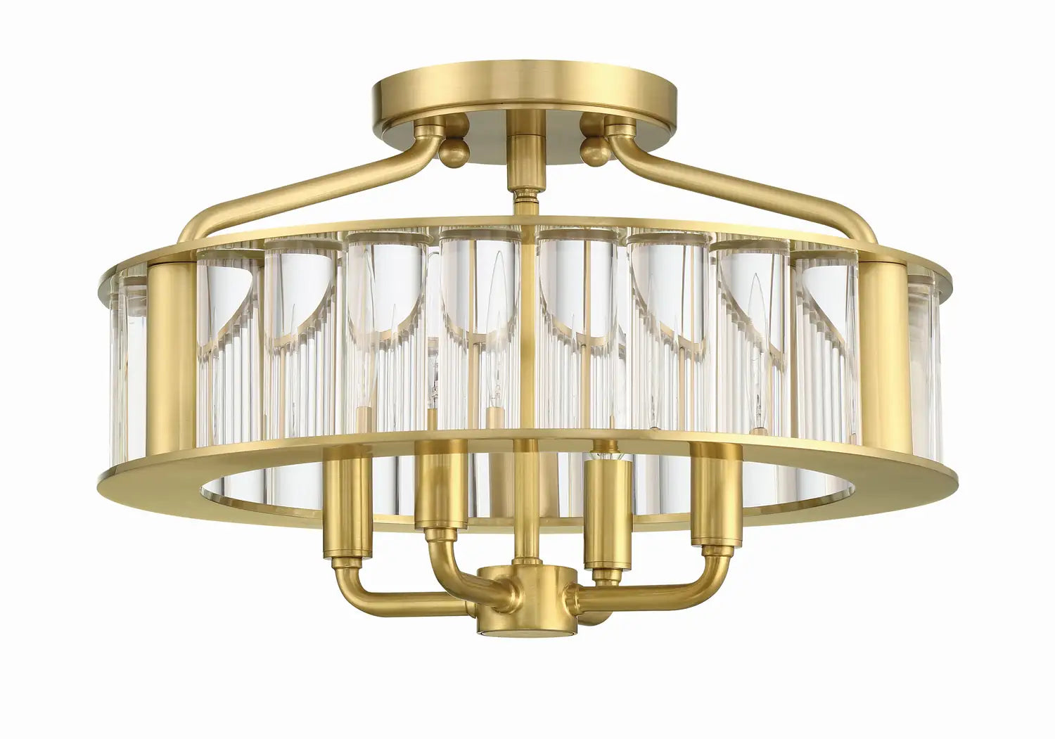 CRYSTORAMA, LIBBY LANGDON FARRIS SEMI FLUSH MOUNT, FLUSH MOUNT CEILING LIGHTS