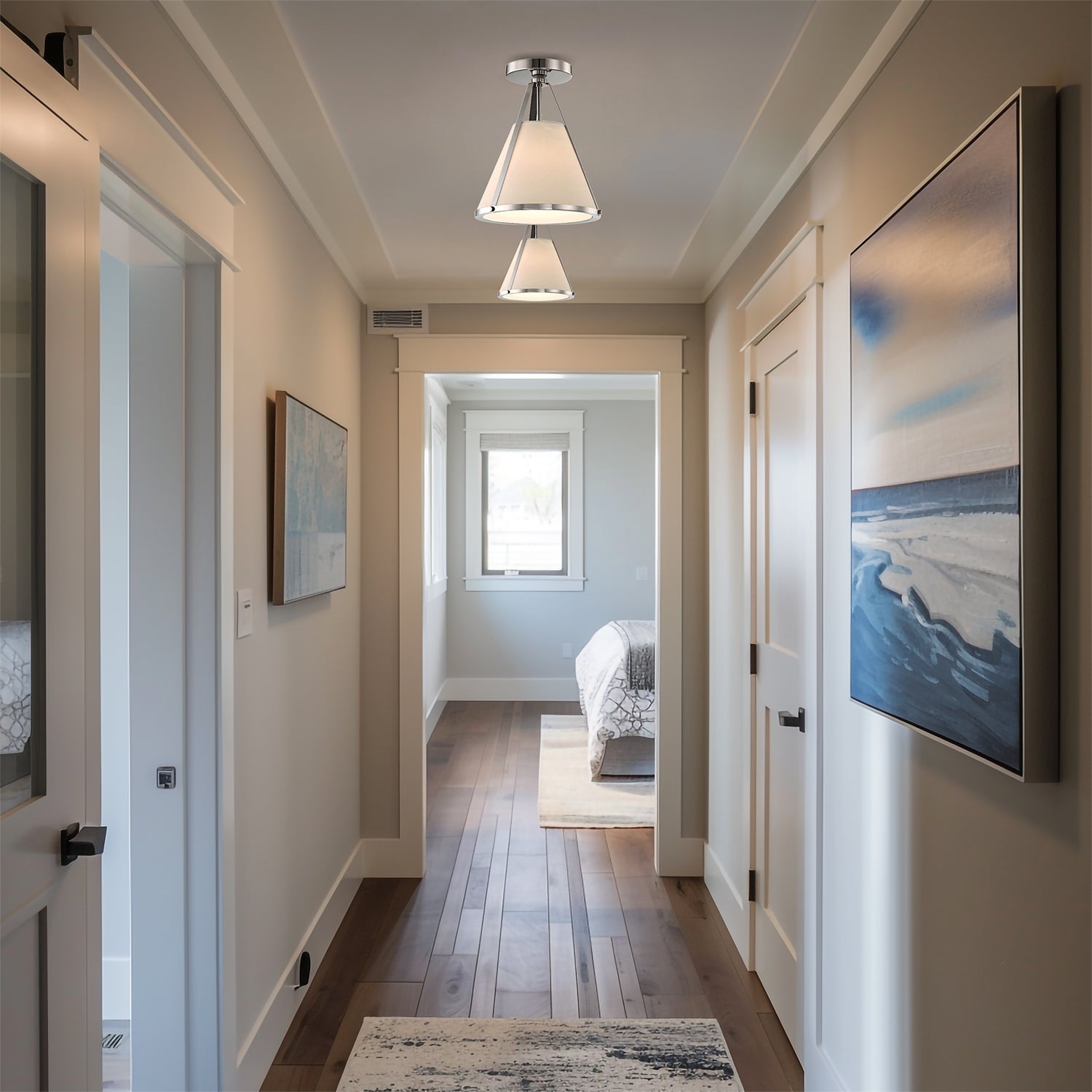 CRYSTORAMA, FULTON SEMI FLUSH MOUNT, FLUSH MOUNT CEILING LIGHTS 