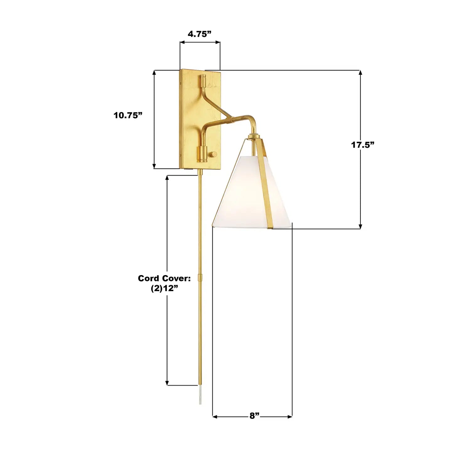 CRYSTORAMA, FULTON TASK SCONCE, WALL SCONCES