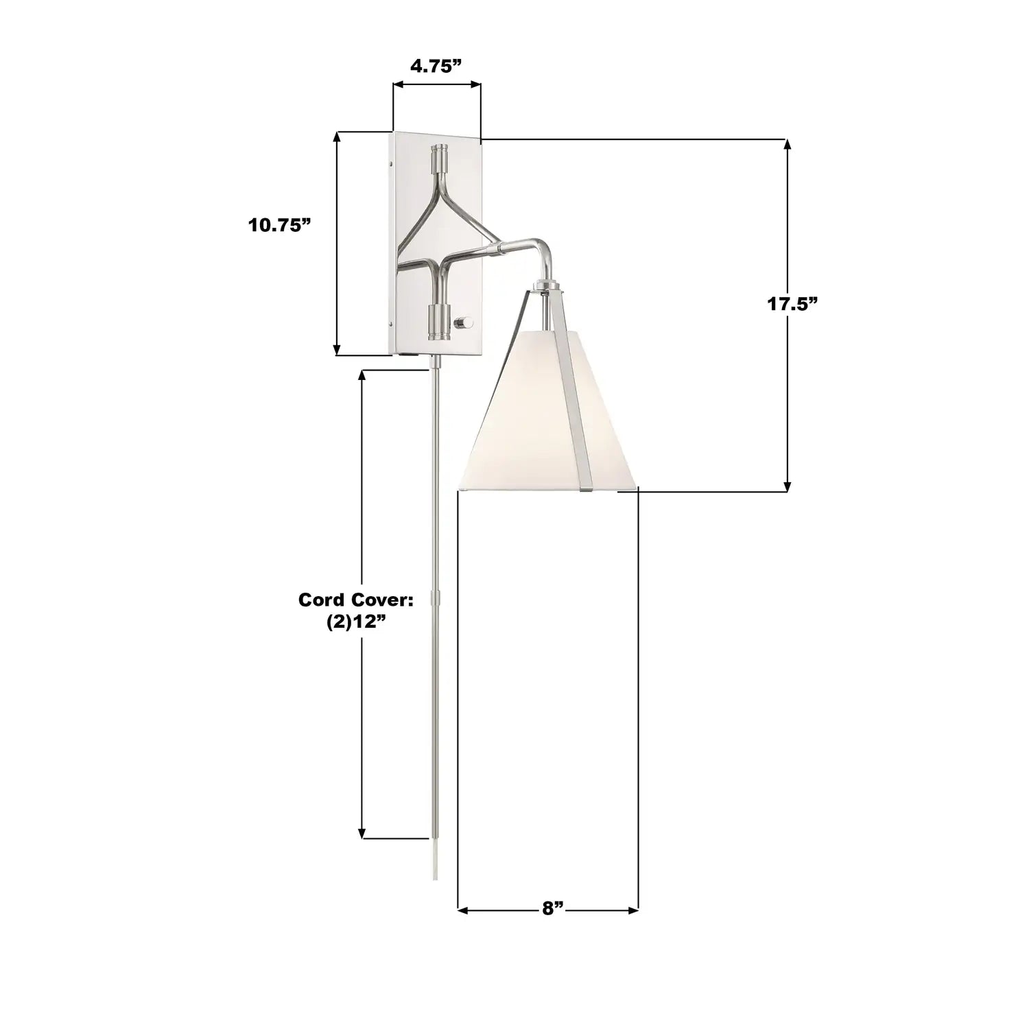 CRYSTORAMA, FULTON TASK SCONCE, WALL SCONCES