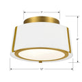 CRYSTORAMA, FULTON SEMI FLUSH MOUNT, FLUSH MOUNT CEILING LIGHTS