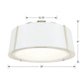 CRYSTORAMA, FULTON SEMI FLUSH MOUNT, FLUSH MOUNT CEILING LIGHTS