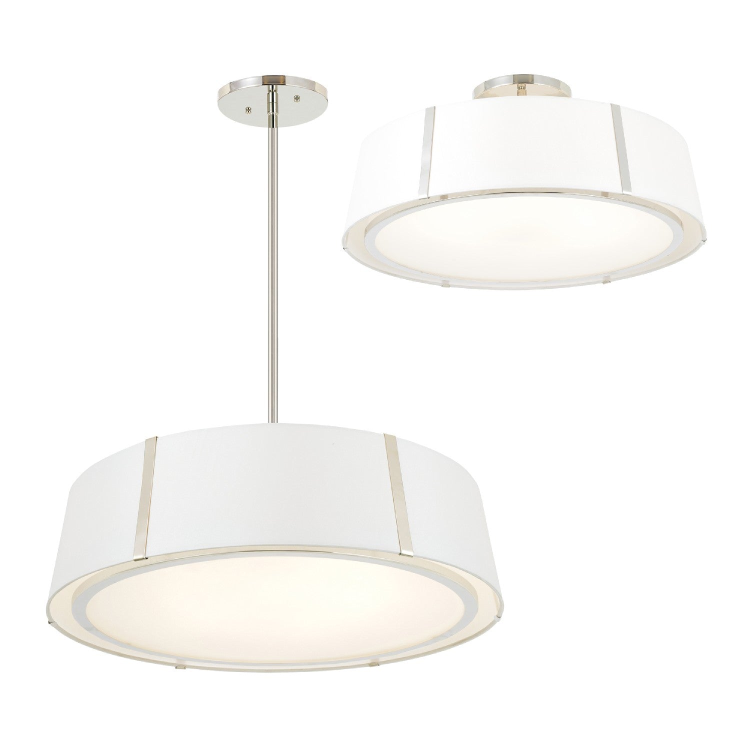 CRYSTORAMA, FULTON SEMI FLUSH MOUNT, FLUSH MOUNT CEILING LIGHTS 