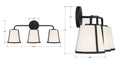 CRYSTORAMA, FULTON BATHROOM VANITY, VANITY LIGHT