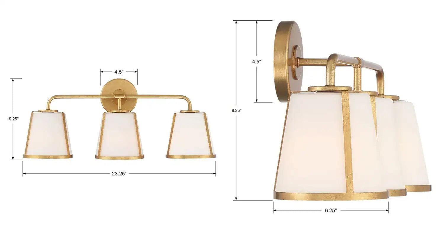 CRYSTORAMA, FULTON BATHROOM VANITY, VANITY LIGHT