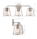 CRYSTORAMA, FULTON BATHROOM VANITY, VANITY LIGHT