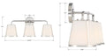 CRYSTORAMA, FULTON BATHROOM VANITY, VANITY LIGHT