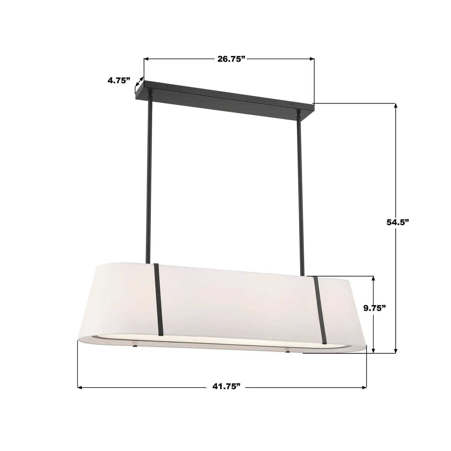 CRYSTORAMA, FULTON LINEAR OVAL CHANDELIER, CHANDELIER LIGHT