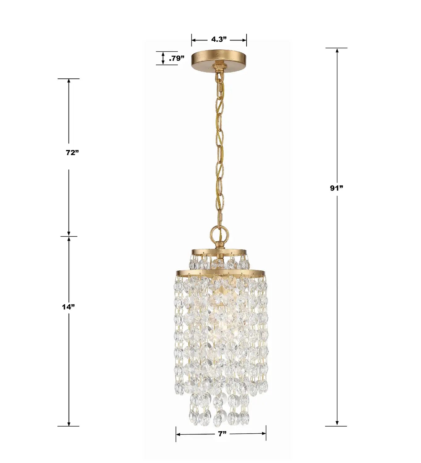 CRYSTORAMA, GABRIELLE PENDANT, PENDANT LIGHT