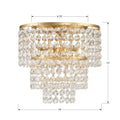 CRYSTORAMA, GABRIELLE FLUSH MOUNT, FLUSH MOUNT CEILING LIGHTS
