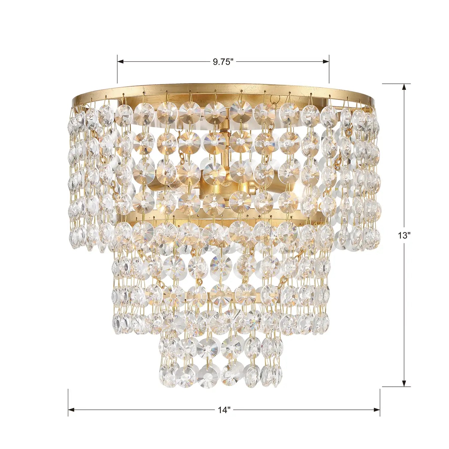 CRYSTORAMA, GABRIELLE FLUSH MOUNT, FLUSH MOUNT CEILING LIGHTS