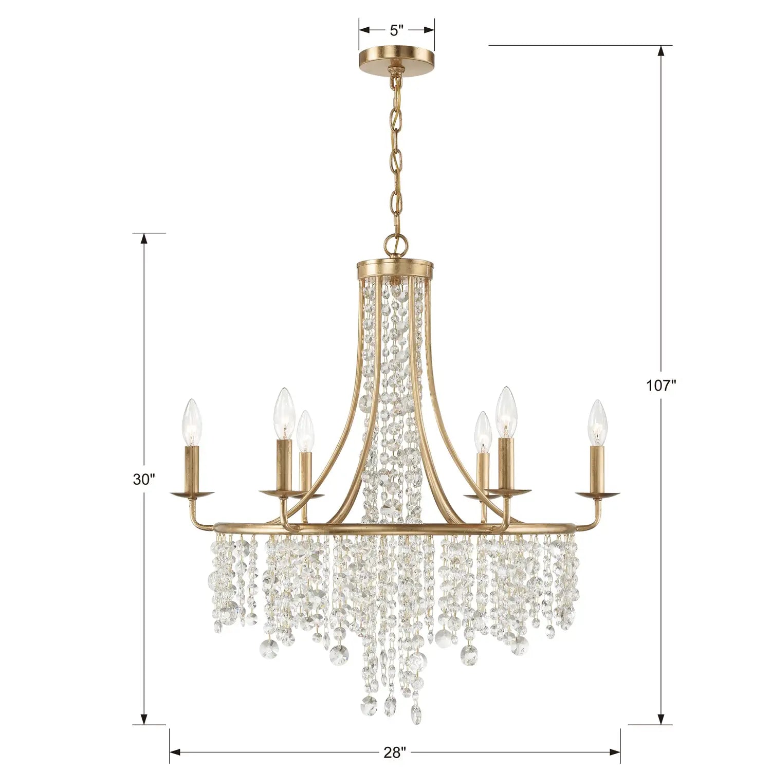 CRYSTORAMA, GABRIELLE CHANDELIER, CHANDELIER LIGHT