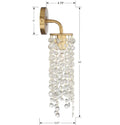 CRYSTORAMA, GABRIELLE SCONCE, WALL SCONCES