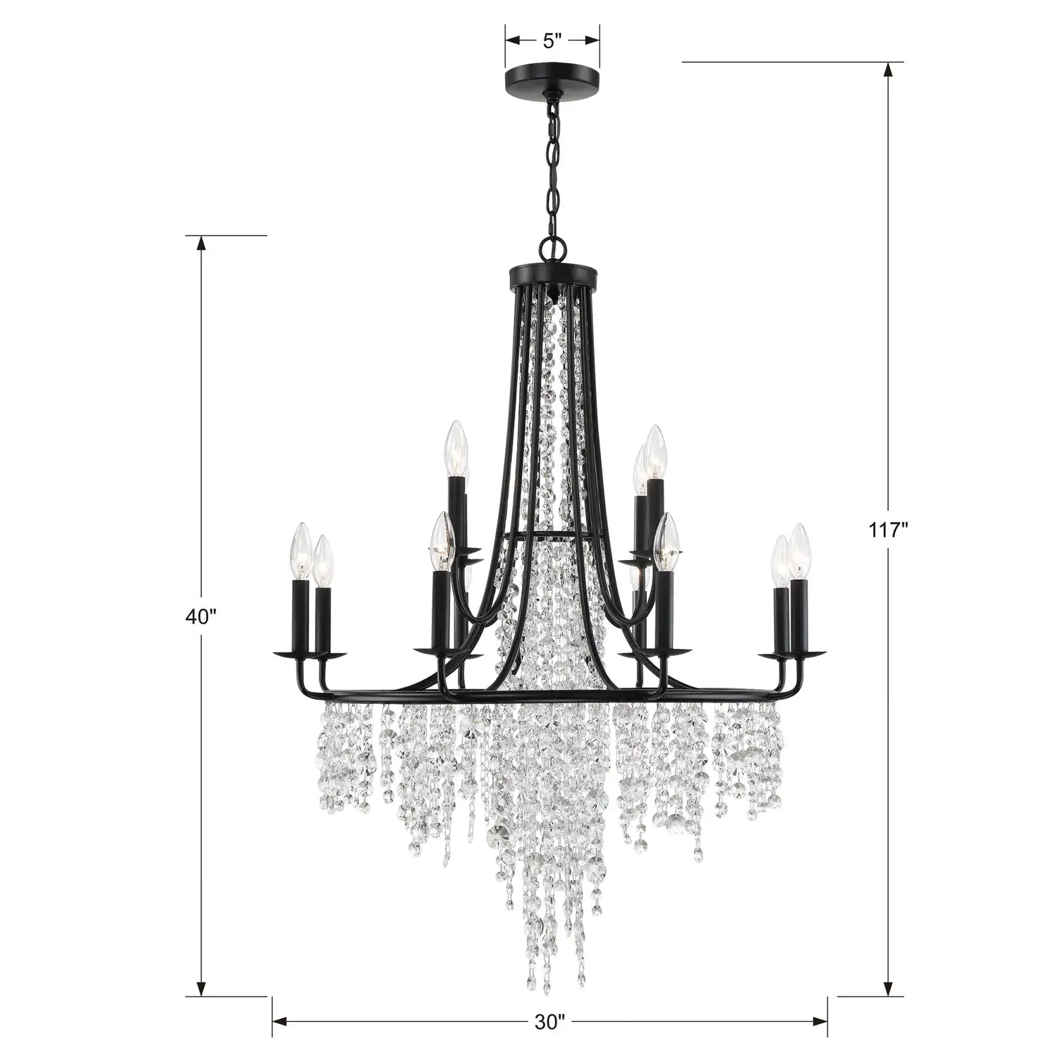 CRYSTORAMA, GABRIELLE CHANDELIER, CHANDELIER LIGHT