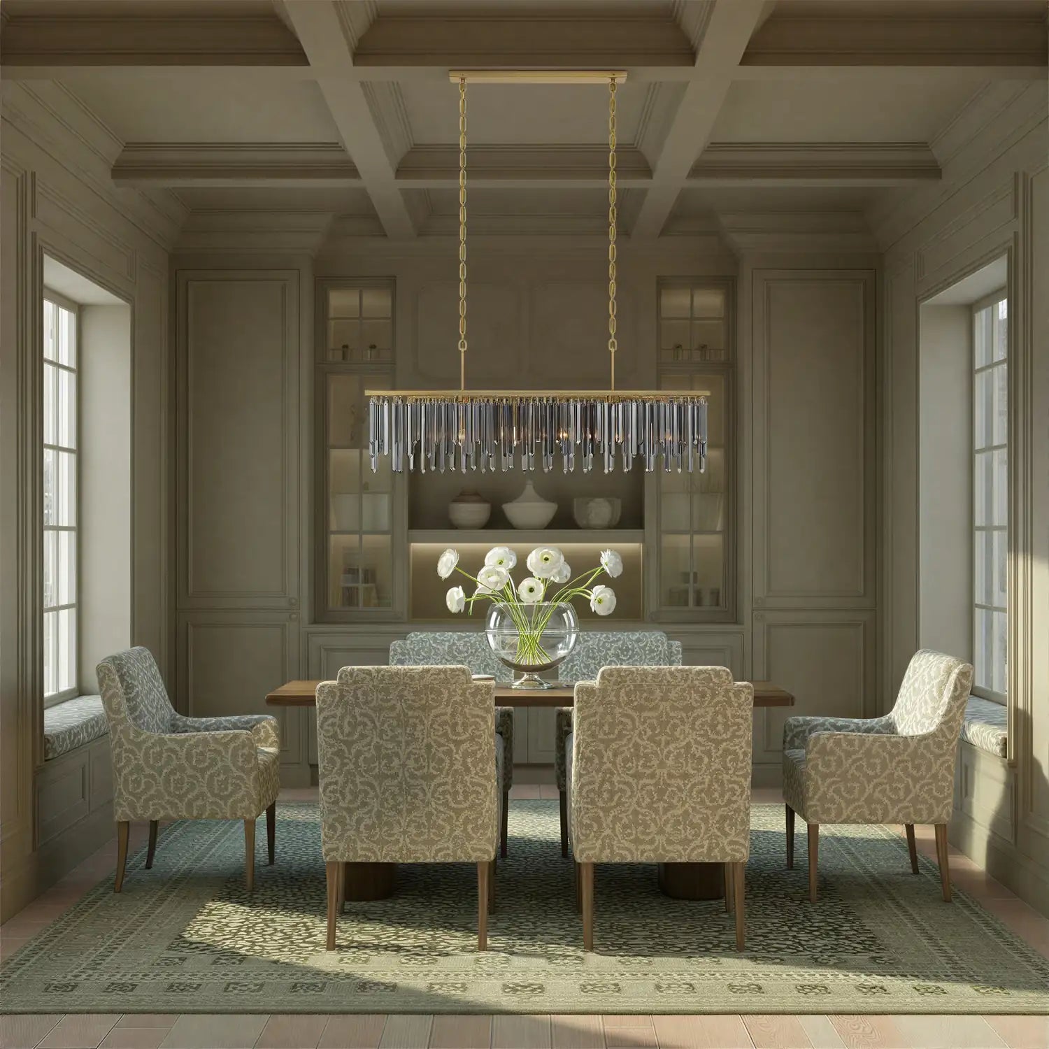 CRYSTORAMA, GEMMA LINEAR CHANDELIER, CHANDELIER LIGHT