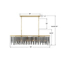 CRYSTORAMA, GEMMA LINEAR CHANDELIER, CHANDELIER LIGHT